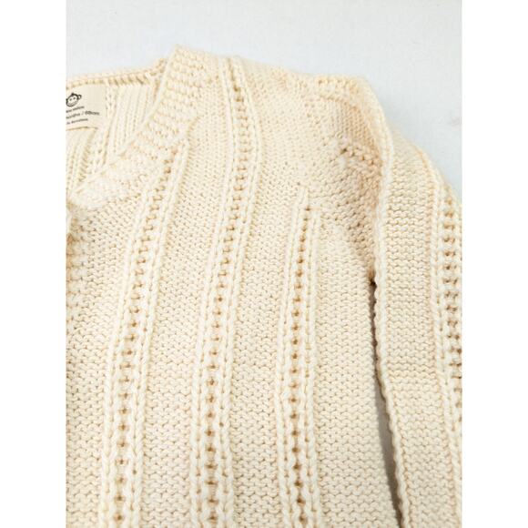 Micu Micu Spanish Brand Knit Cardigan Sweater & Pants Set - Cream - 3-6 Months - Picture 3 of 6
